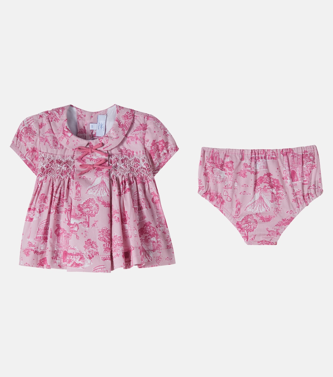 Baby - Set Theodora con abito e culotte | La Coqueta