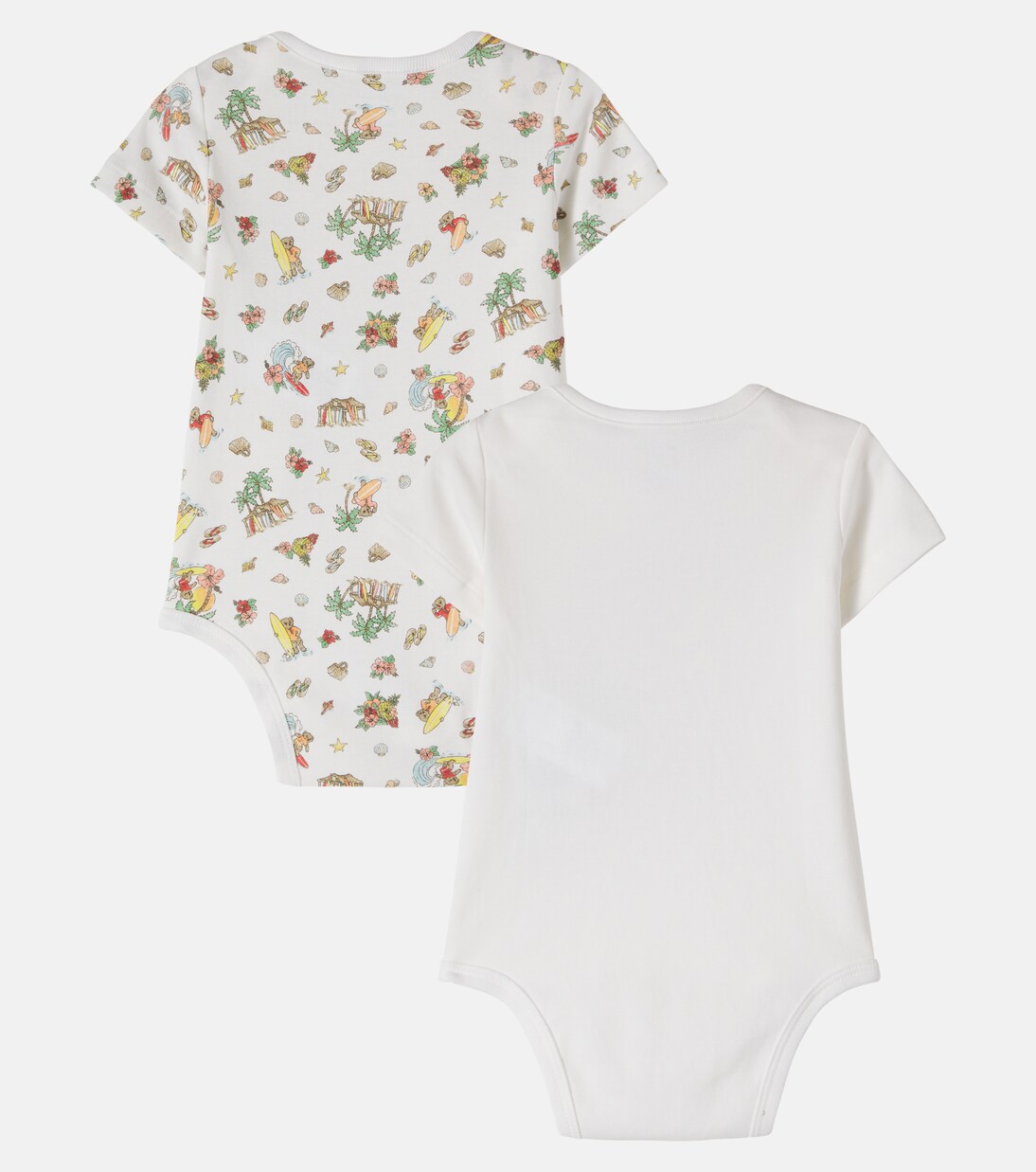 Baby Polo Bear set of 2 printed cotton onesie | Polo Ralph Lauren Kids