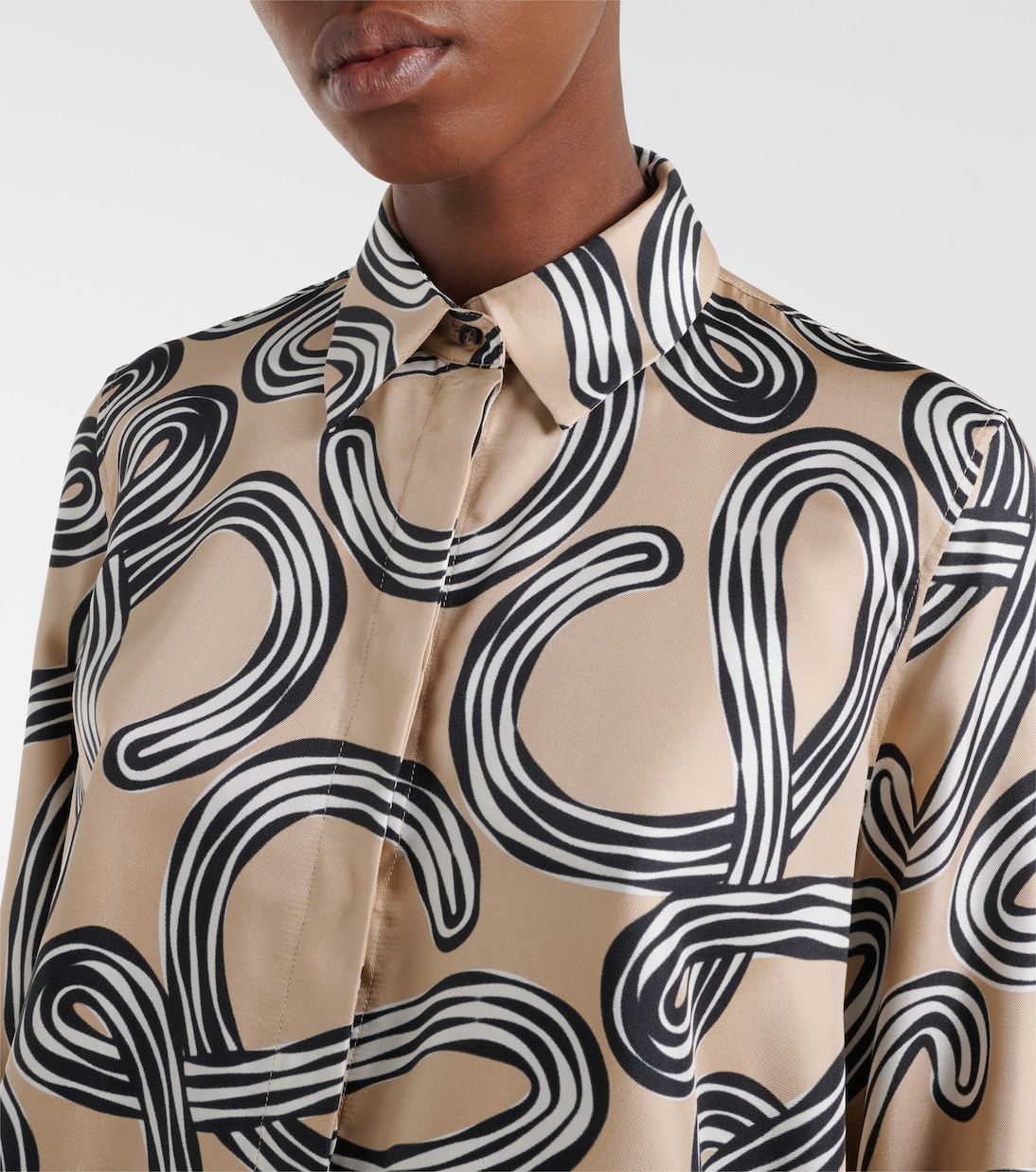 Paula's Ibiza Anagram silk blouse | Loewe