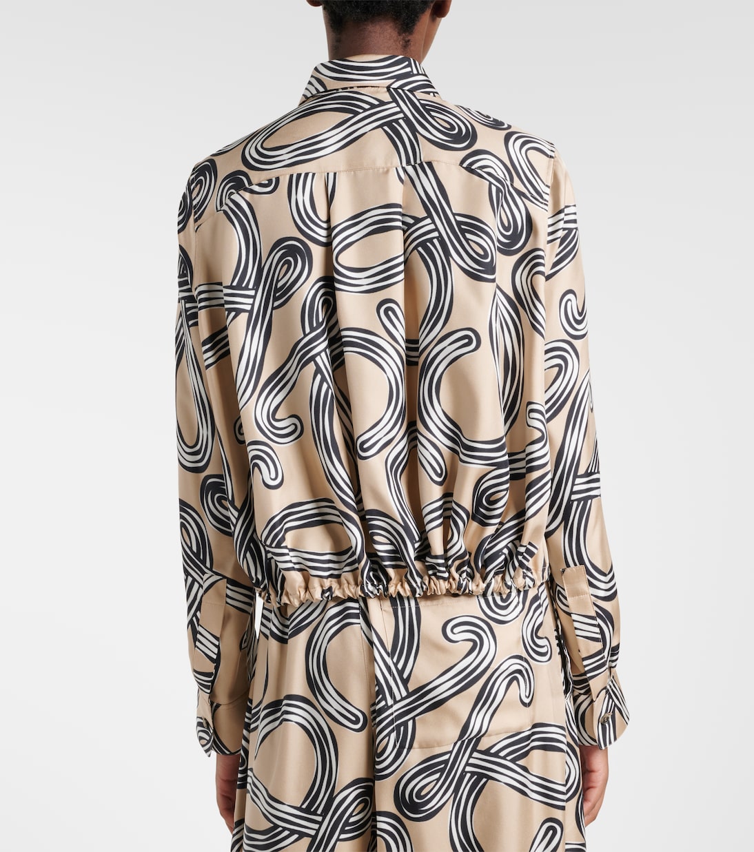 Paula's Ibiza Anagram silk blouse | Loewe