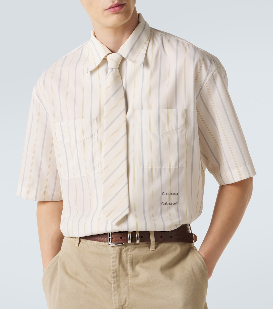 Walker striped tie | Calvin Klein Collection