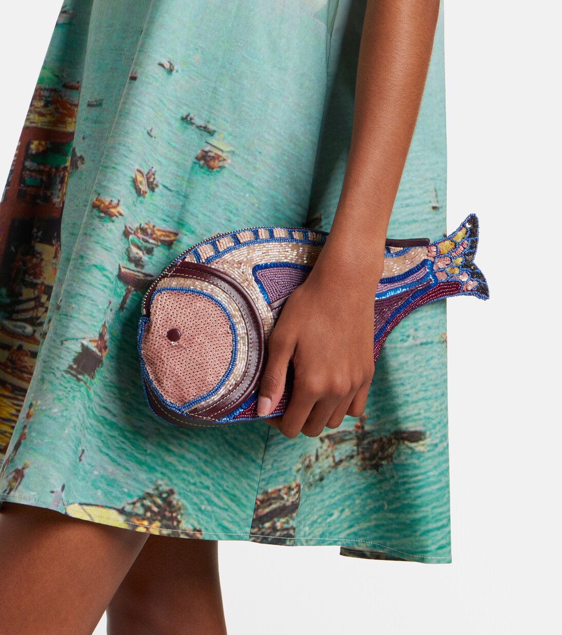 Pesce beaded clutch | Staud