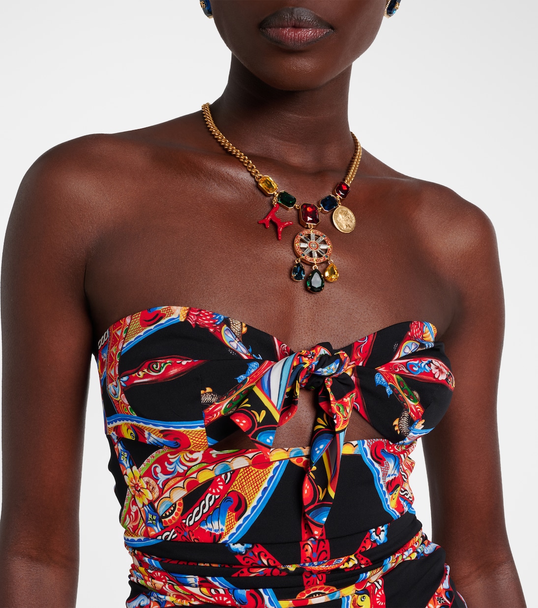 Printed silk-blend minidress | Dolce&Gabbana