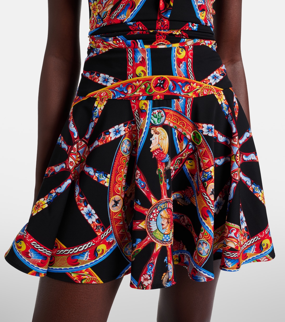 Printed silk-blend minidress | Dolce&Gabbana
