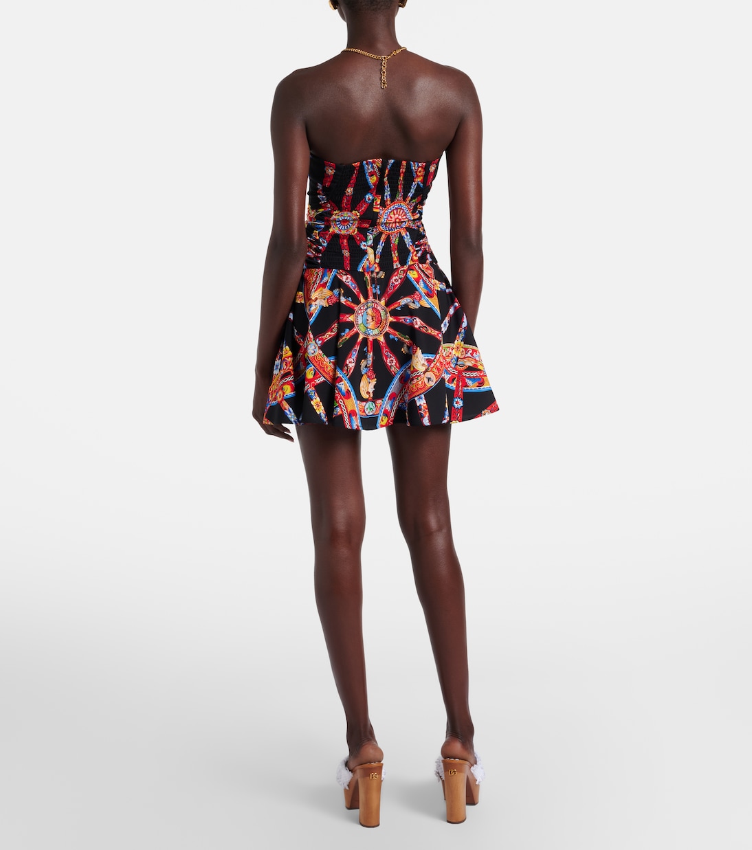 Printed silk-blend minidress | Dolce&Gabbana