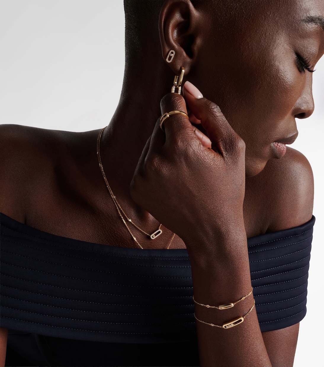 Armband Baby Move aus 18kt Gelbgold mit Diamanten | Messika