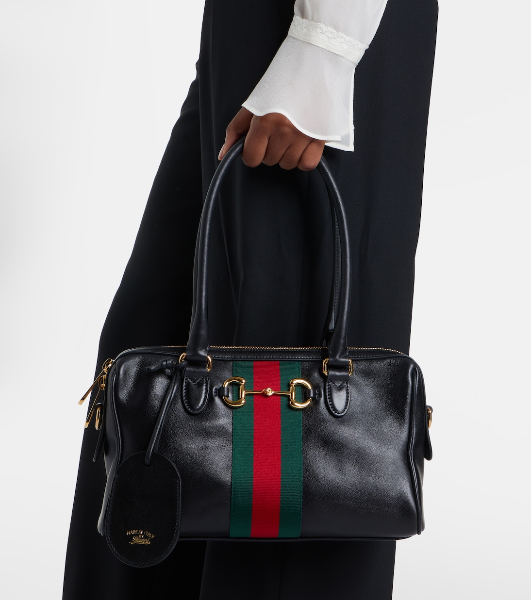 Borsetto Medium leather tote bag | Gucci