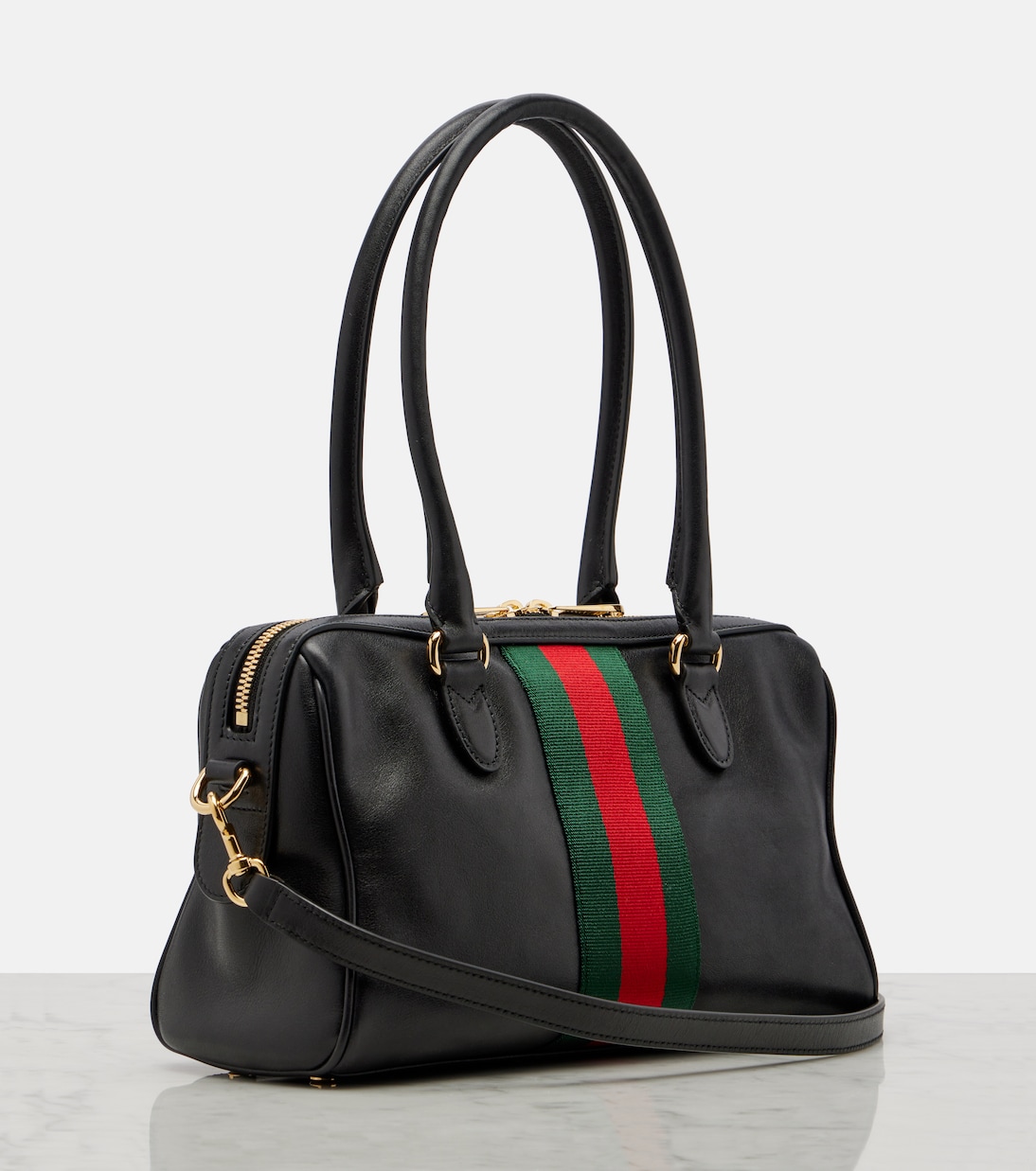 Borsetto Medium leather tote bag | Gucci