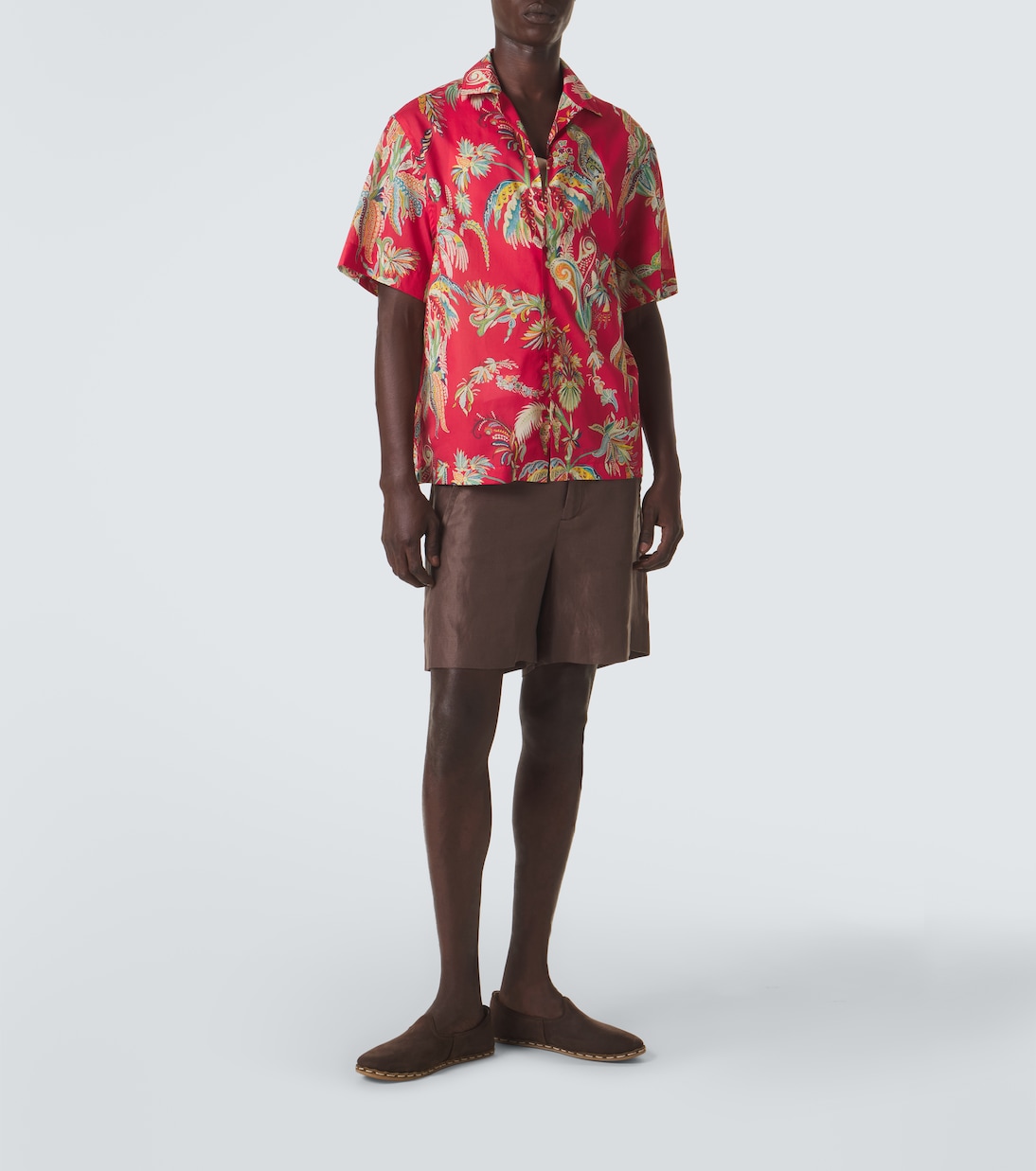 Camicia bowling in cotone con stampa paisley | Etro