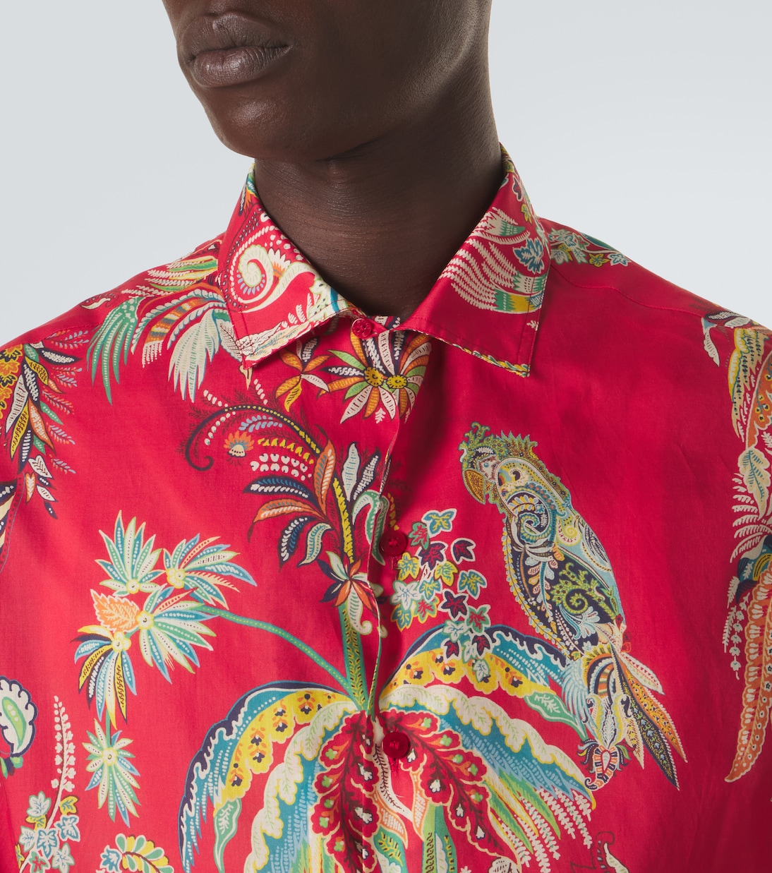 Camicia bowling in cotone con stampa paisley | Etro