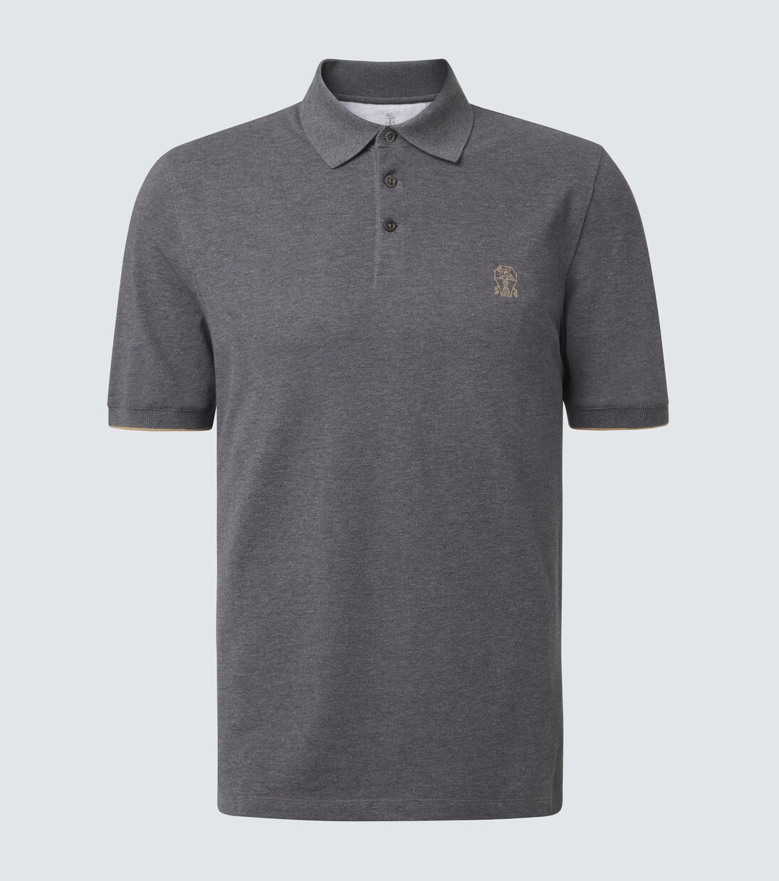 Polo de piqué de algodón | Brunello Cucinelli