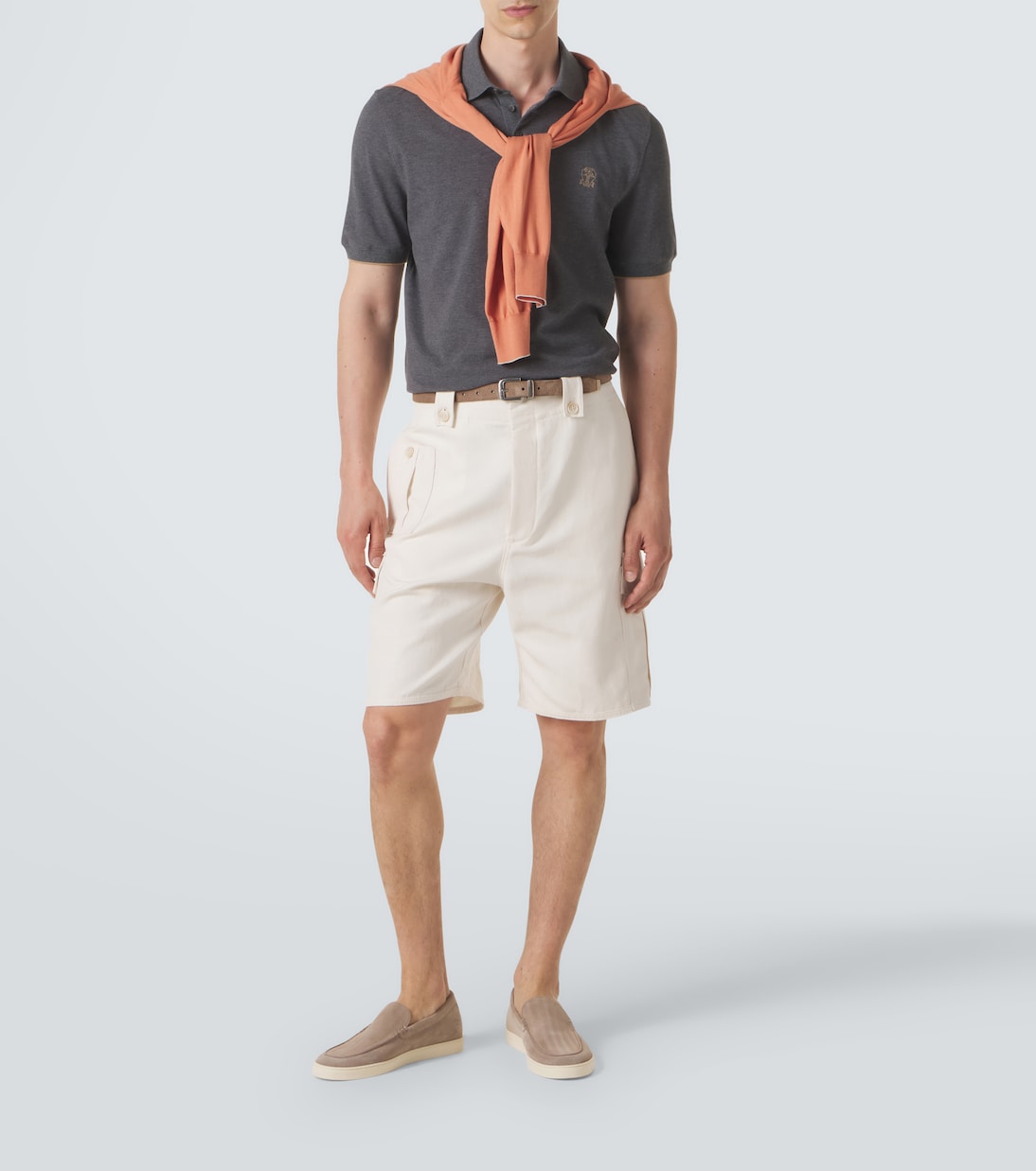 Polo de piqué de algodón | Brunello Cucinelli