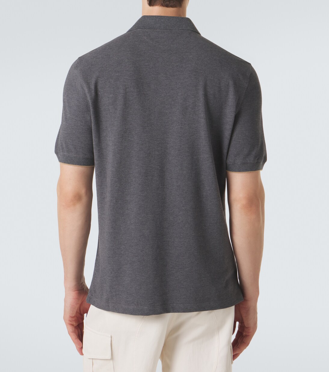 Polo de piqué de algodón | Brunello Cucinelli