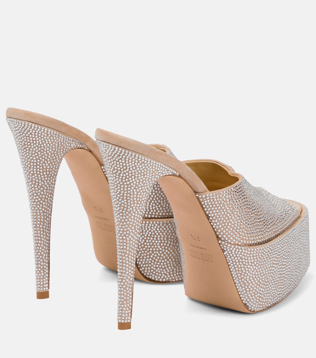 Plateau-Pantoletten Holly Marina mit Kristallen | Paris Texas