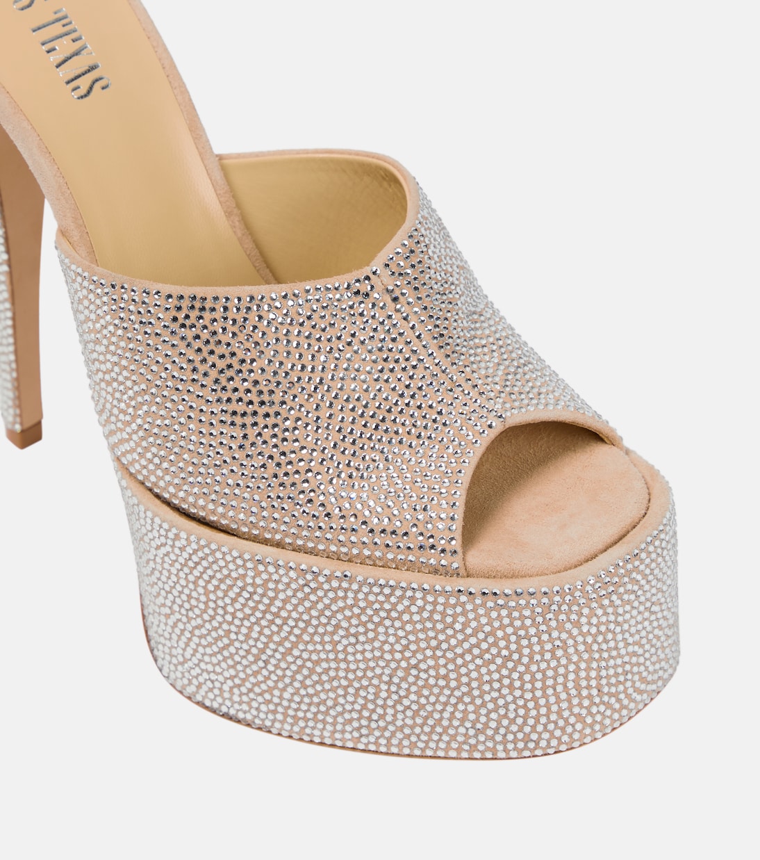 Plateau-Pantoletten Holly Marina mit Kristallen | Paris Texas