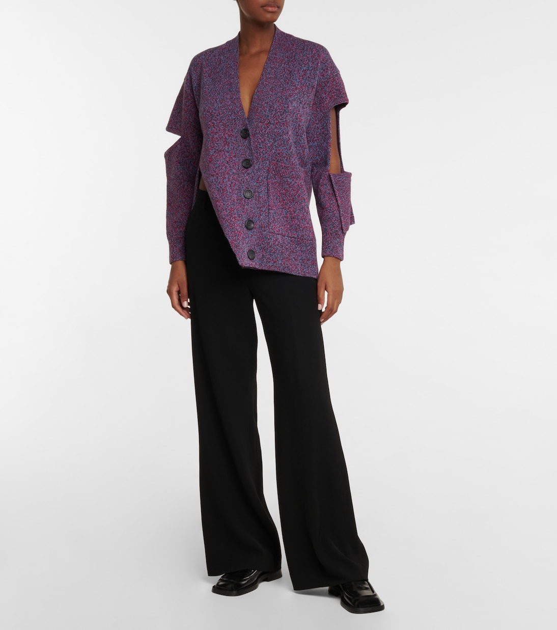 Deconstructed virgin wool cardigan | Christopher Kane