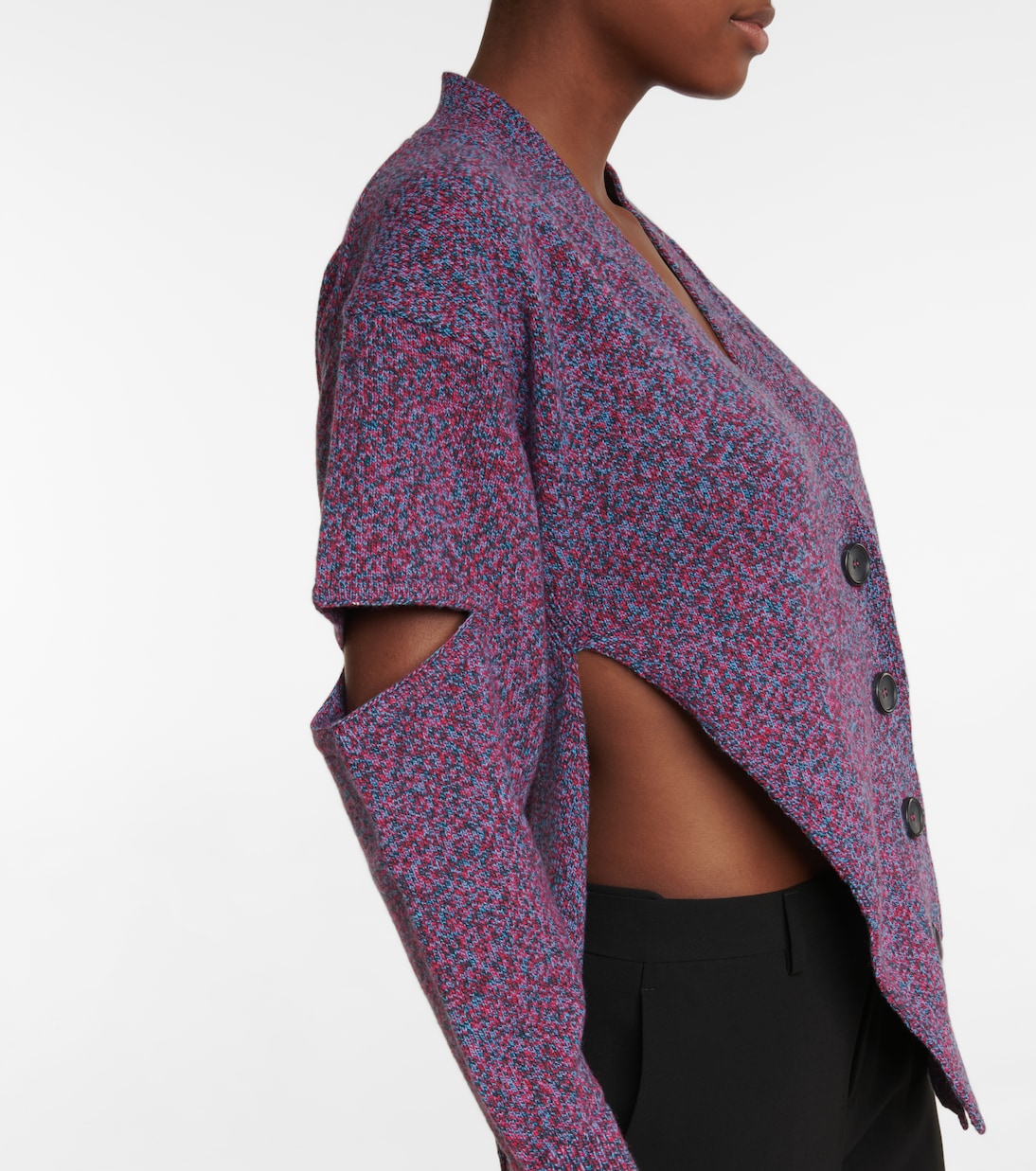 Deconstructed virgin wool cardigan | Christopher Kane