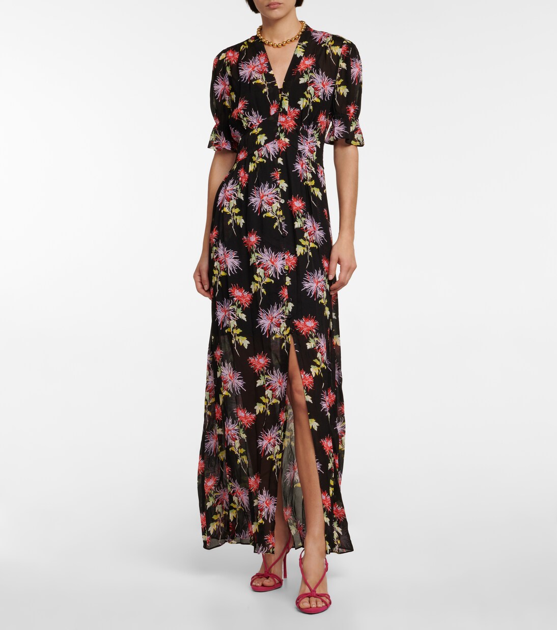 Robe longue Erica à fleurs | Diane von Furstenberg