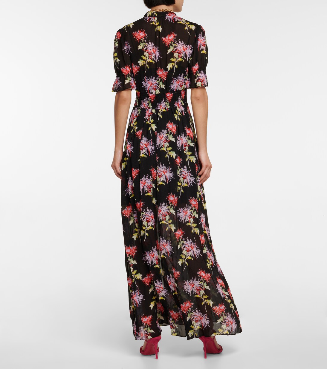 Robe longue Erica à fleurs | Diane von Furstenberg