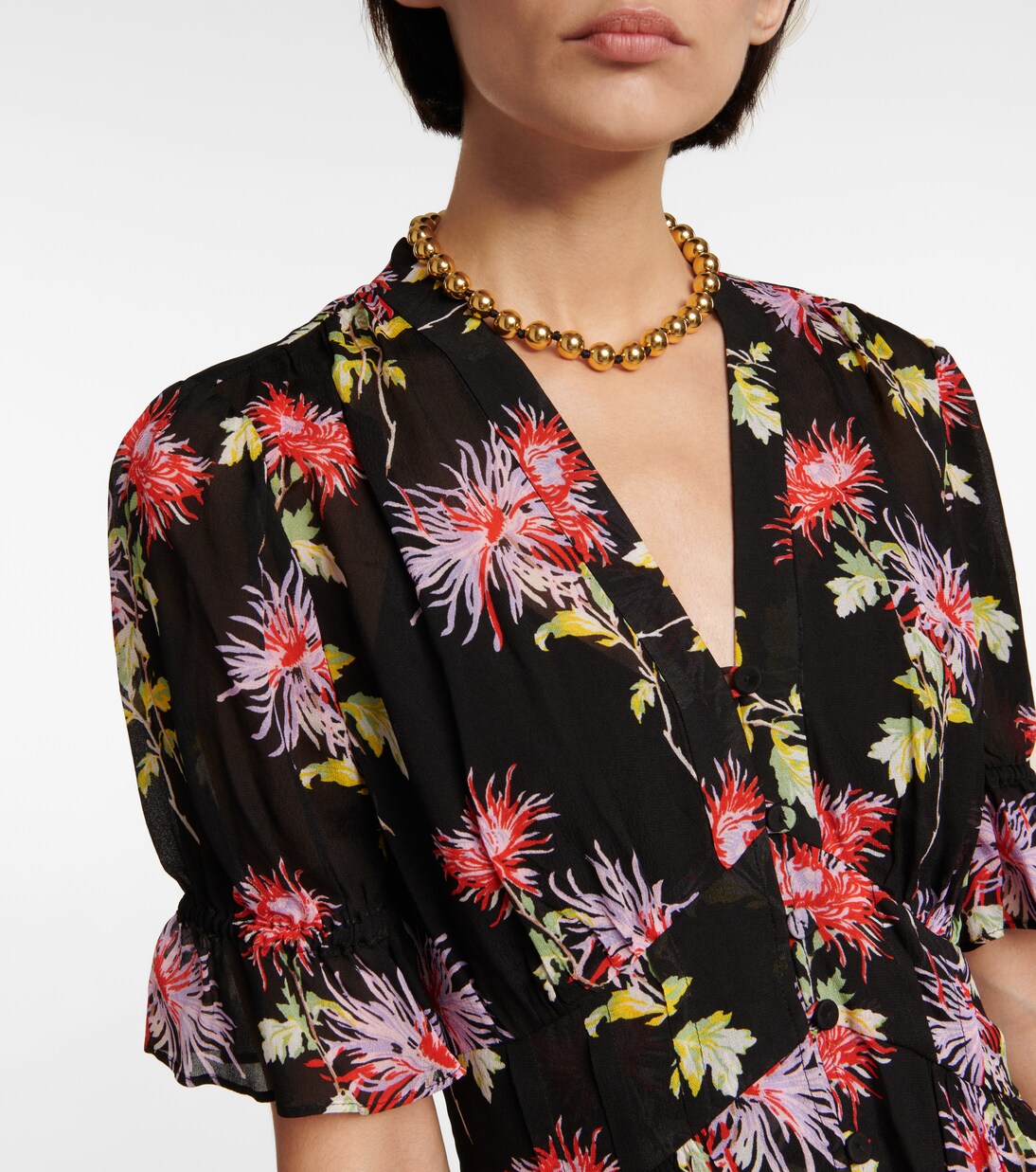 Robe longue Erica à fleurs | Diane von Furstenberg