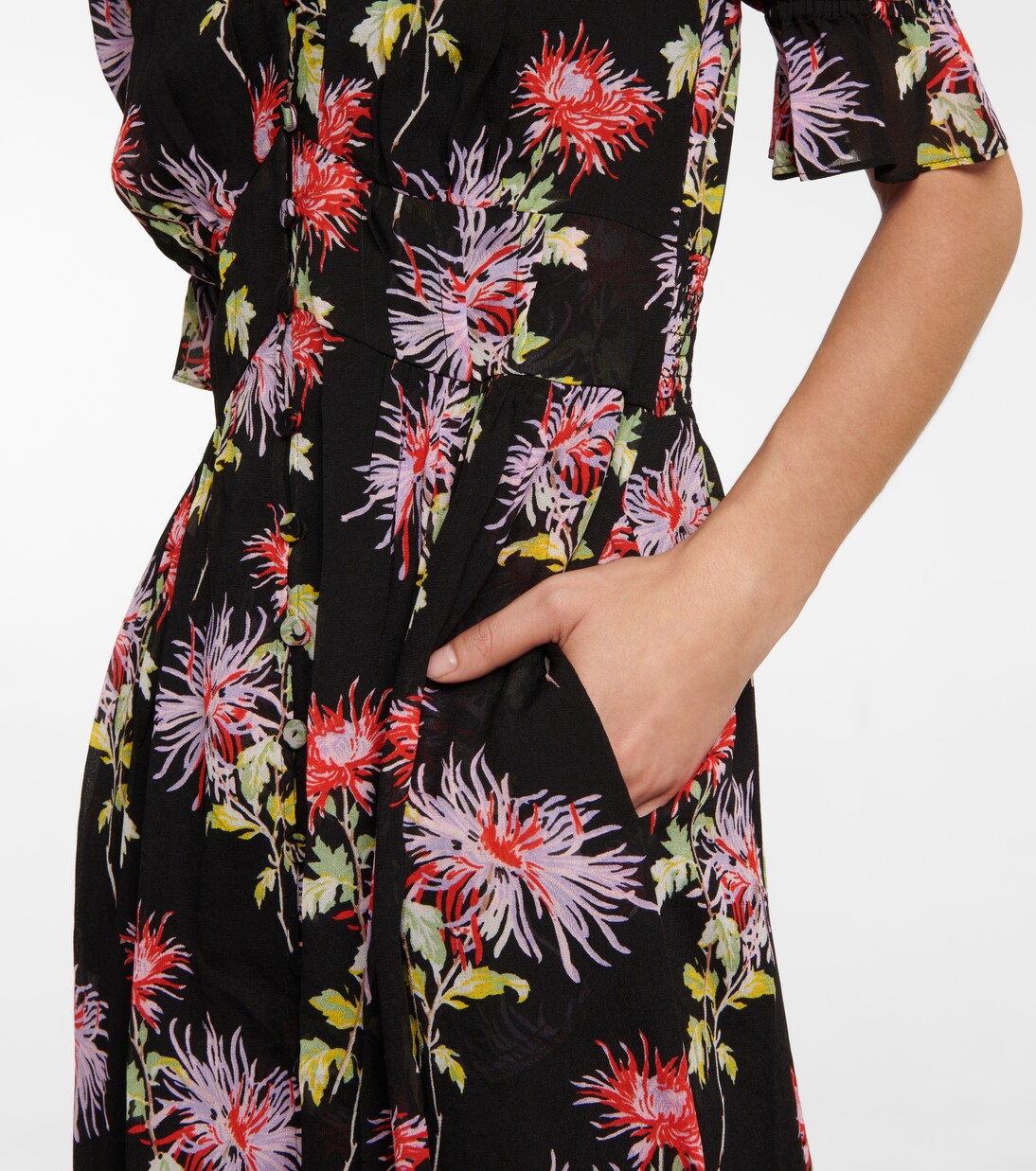 Robe longue Erica à fleurs | Diane von Furstenberg