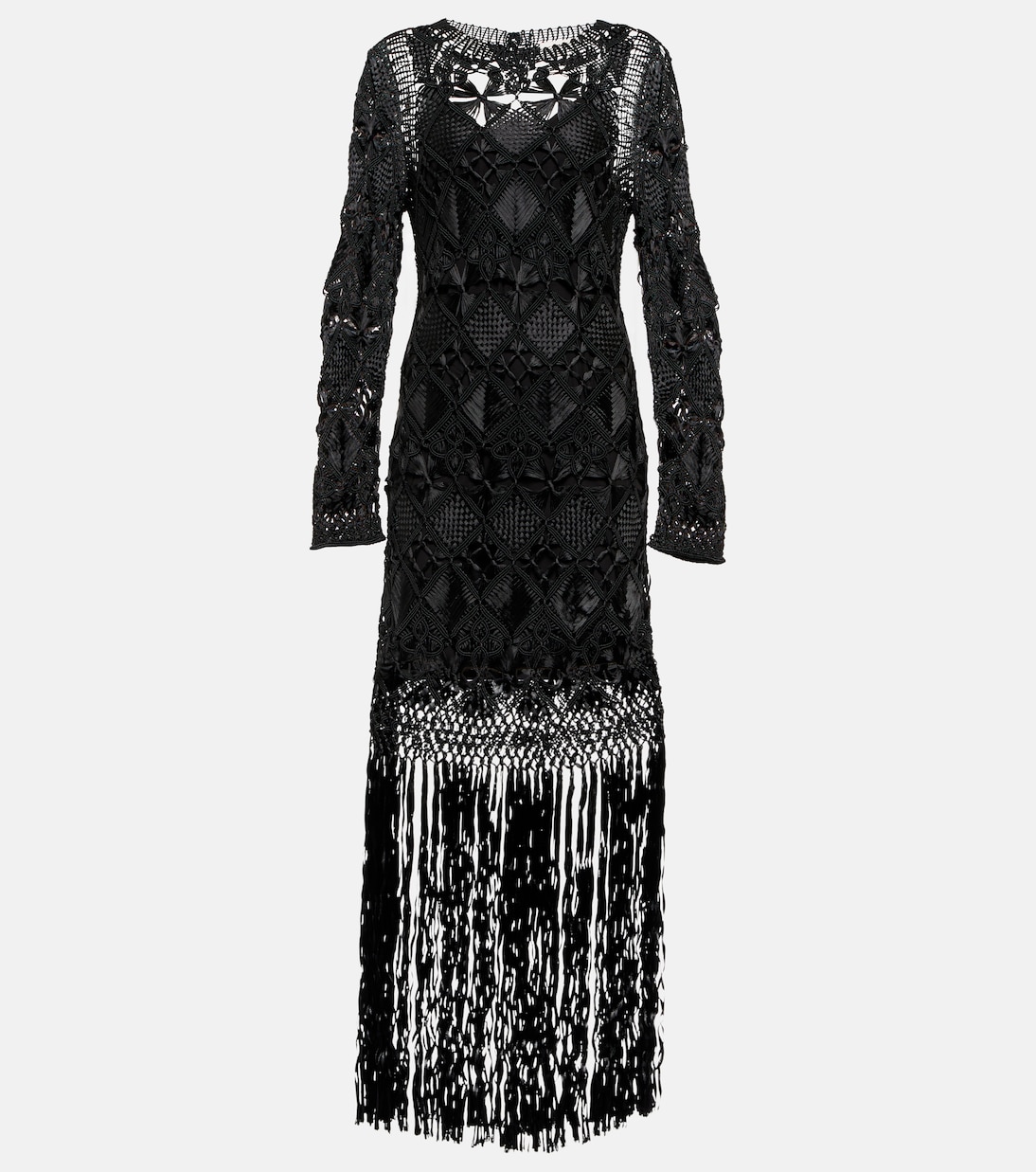 Abito midi Kaleidoscope in macramé | Zimmermann