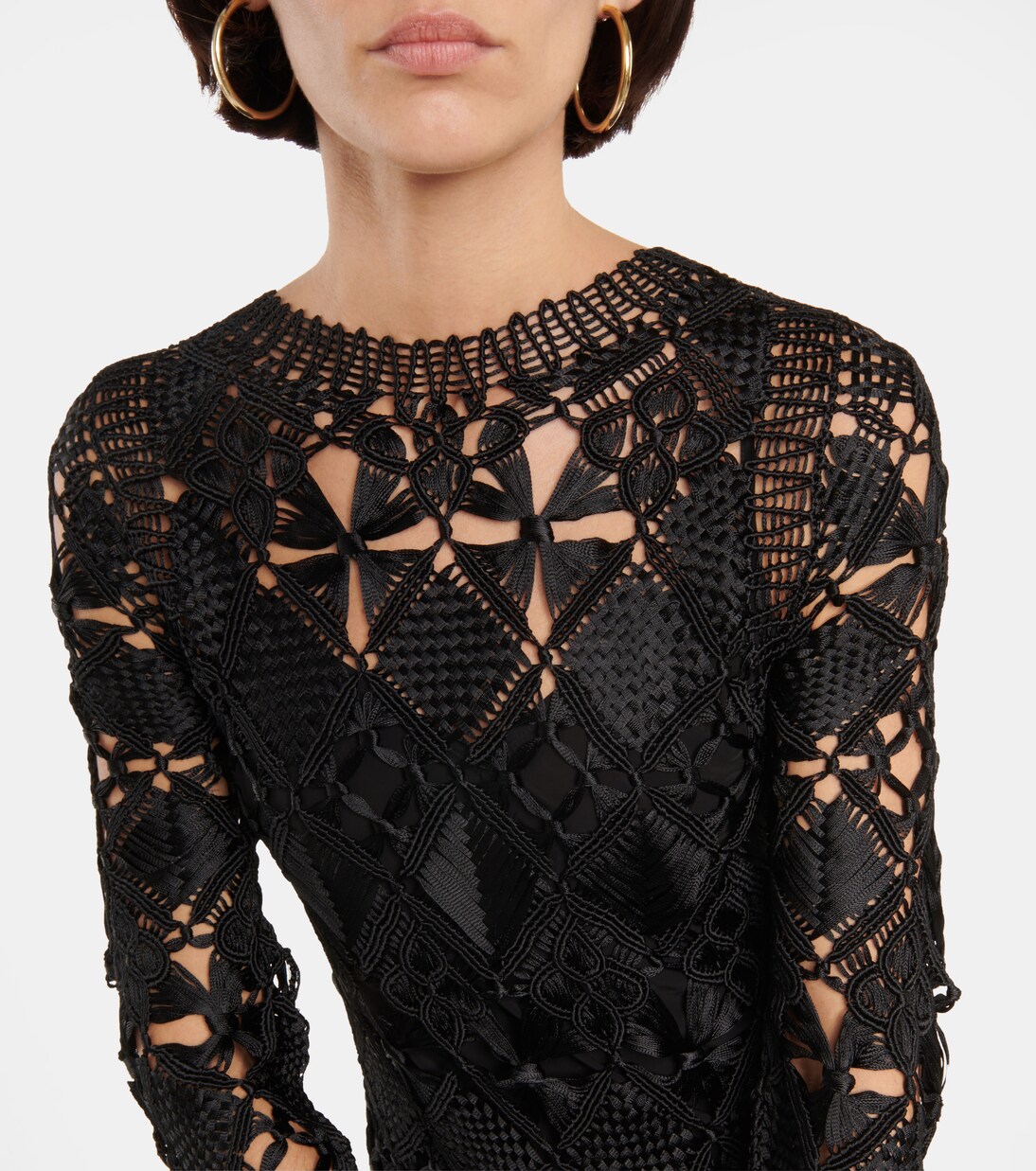 Abito midi Kaleidoscope in macramé | Zimmermann