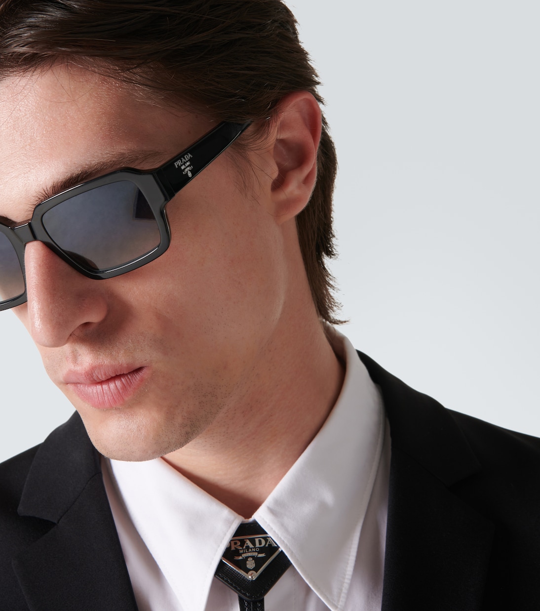 Lunettes de soleil carrées en acétate | Prada