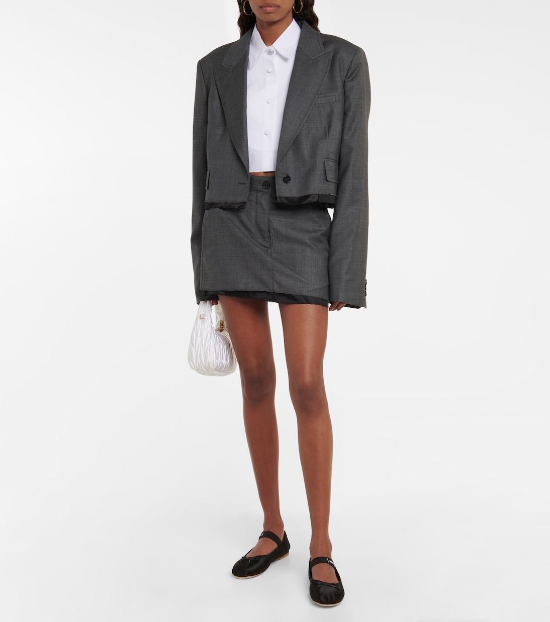 Ballerinas aus Satin | Miu Miu