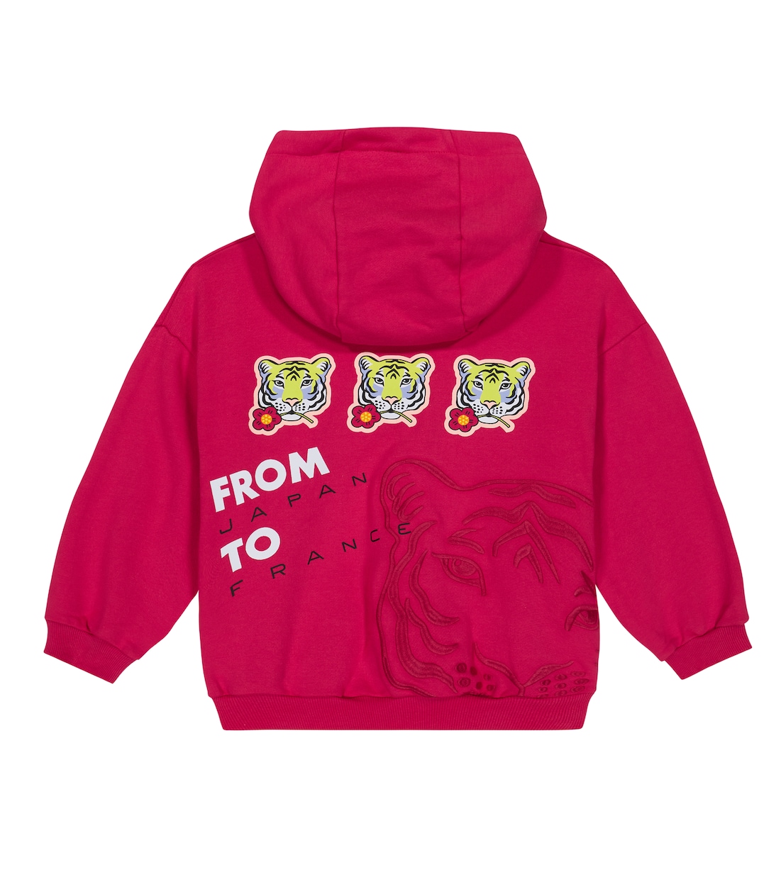 Sweat-shirt à capuche en coton à logo | Kenzo Kids