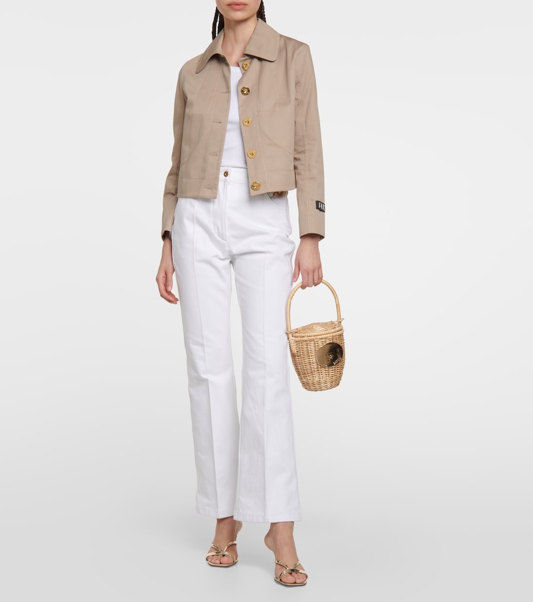 Embellished high-rise flared jeans | Patou