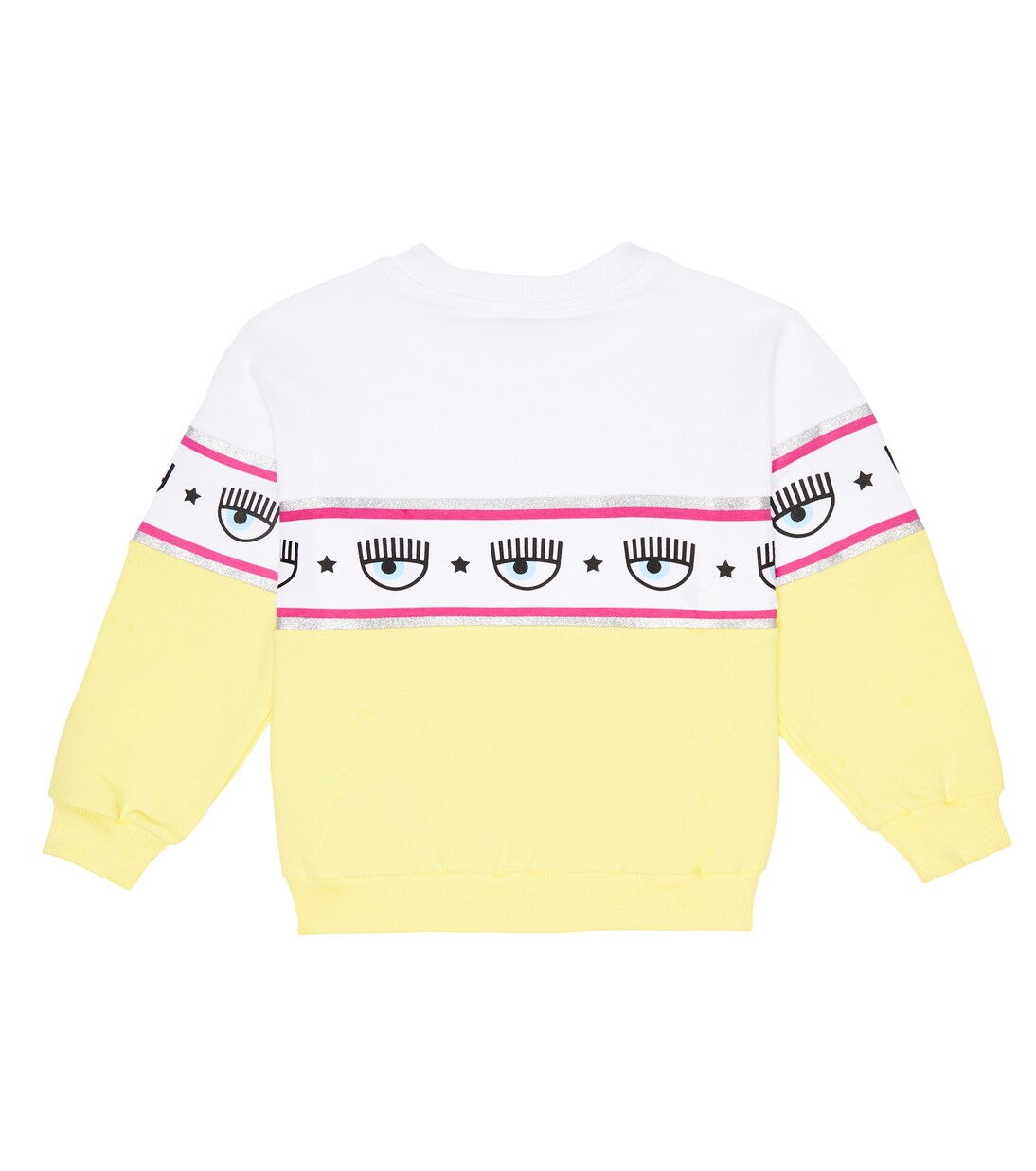x Chiara Ferragni eye-motif jersey sweatshirt | Monnalisa
