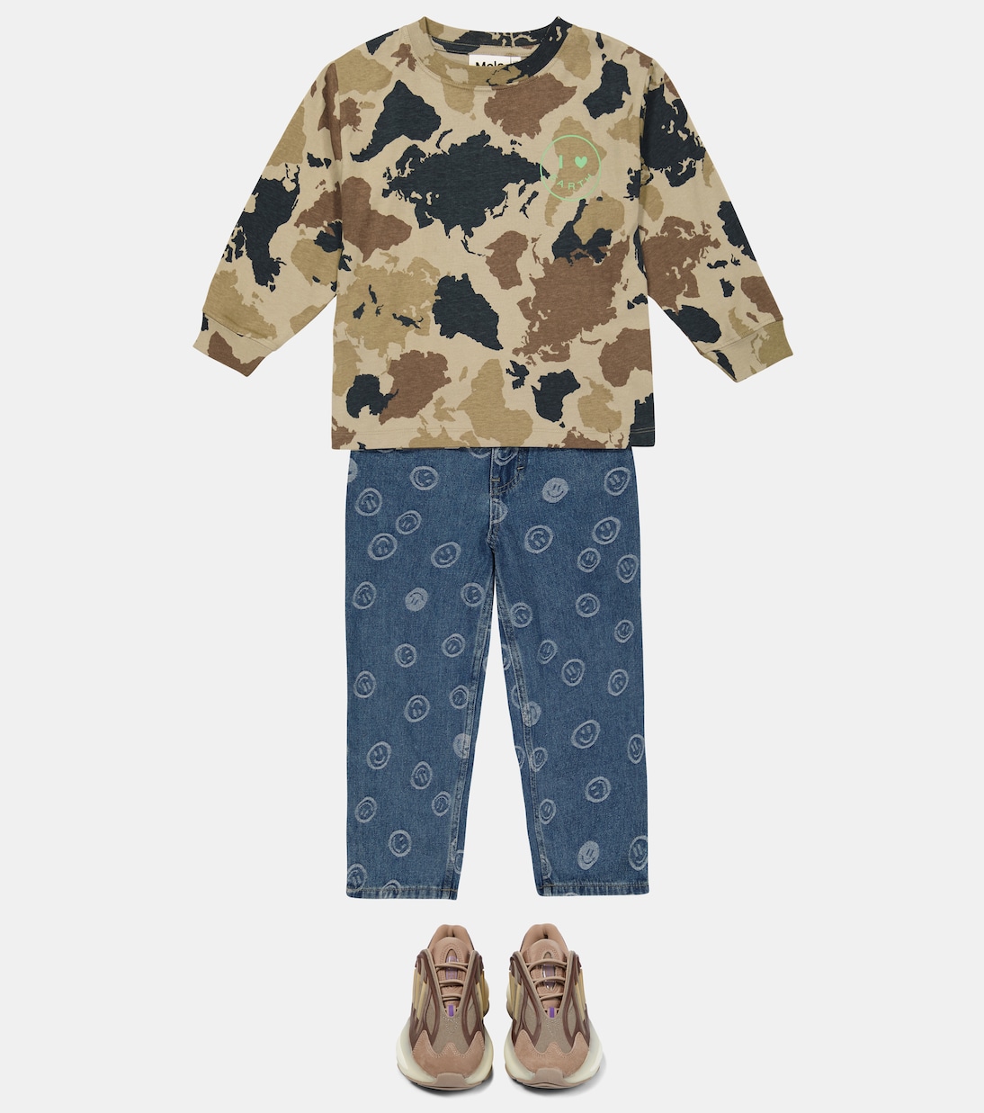 Rube printed cotton sweatshirt | Molo