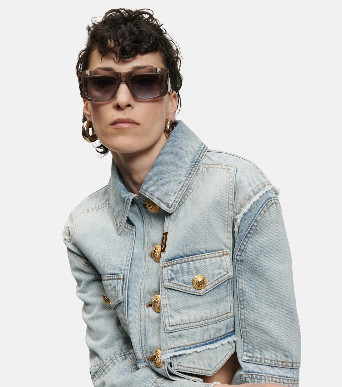 Envie square acetate sunglasses | Balmain