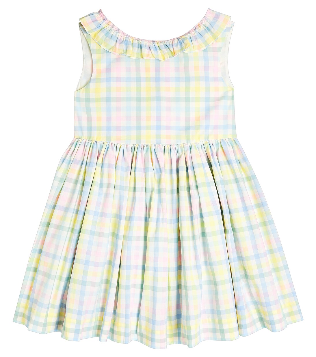 Allison checked cotton dress | Bonpoint