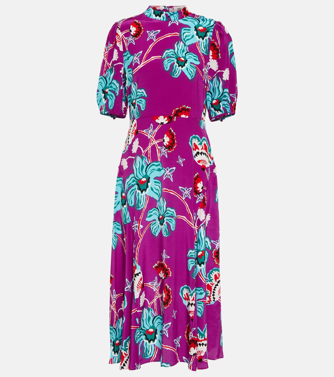 Robe midi Nella à fleurs | Diane von Furstenberg