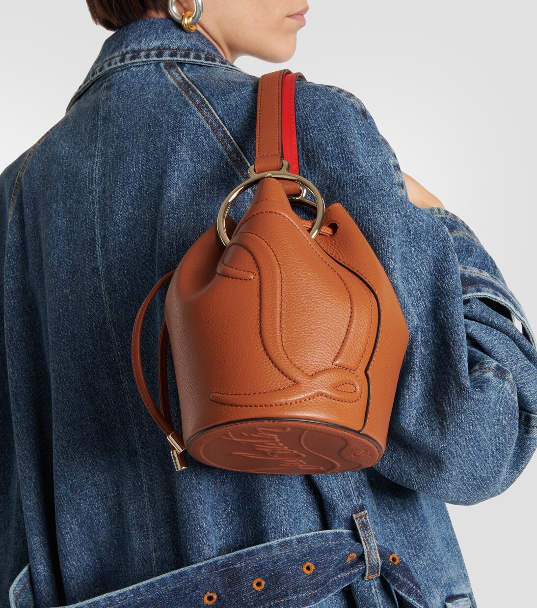 By My Side leather bucket bag | Christian Louboutin