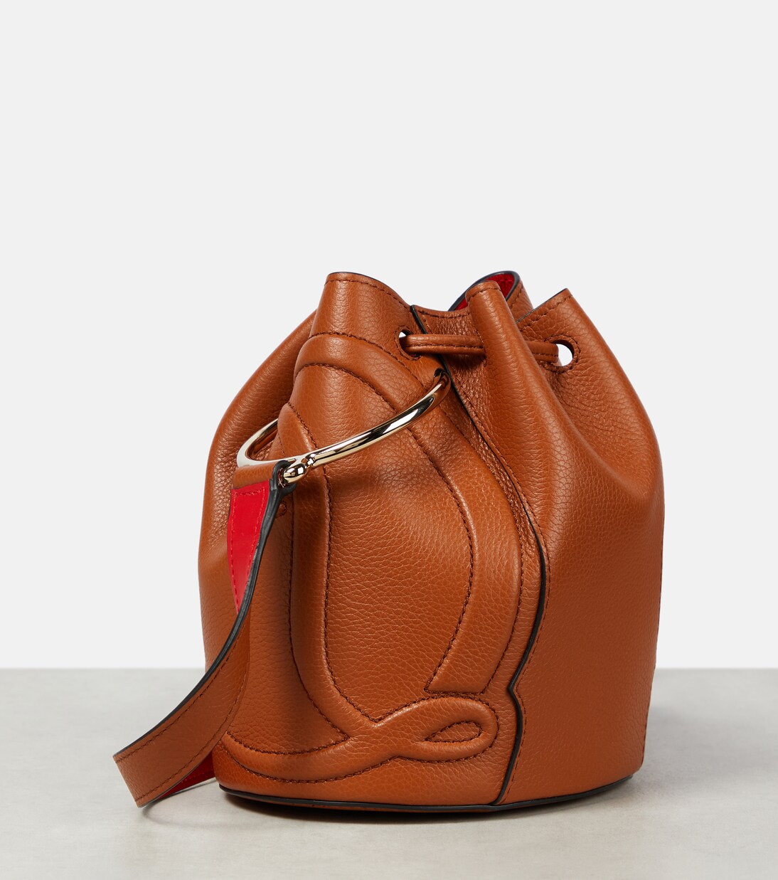 By My Side leather bucket bag | Christian Louboutin