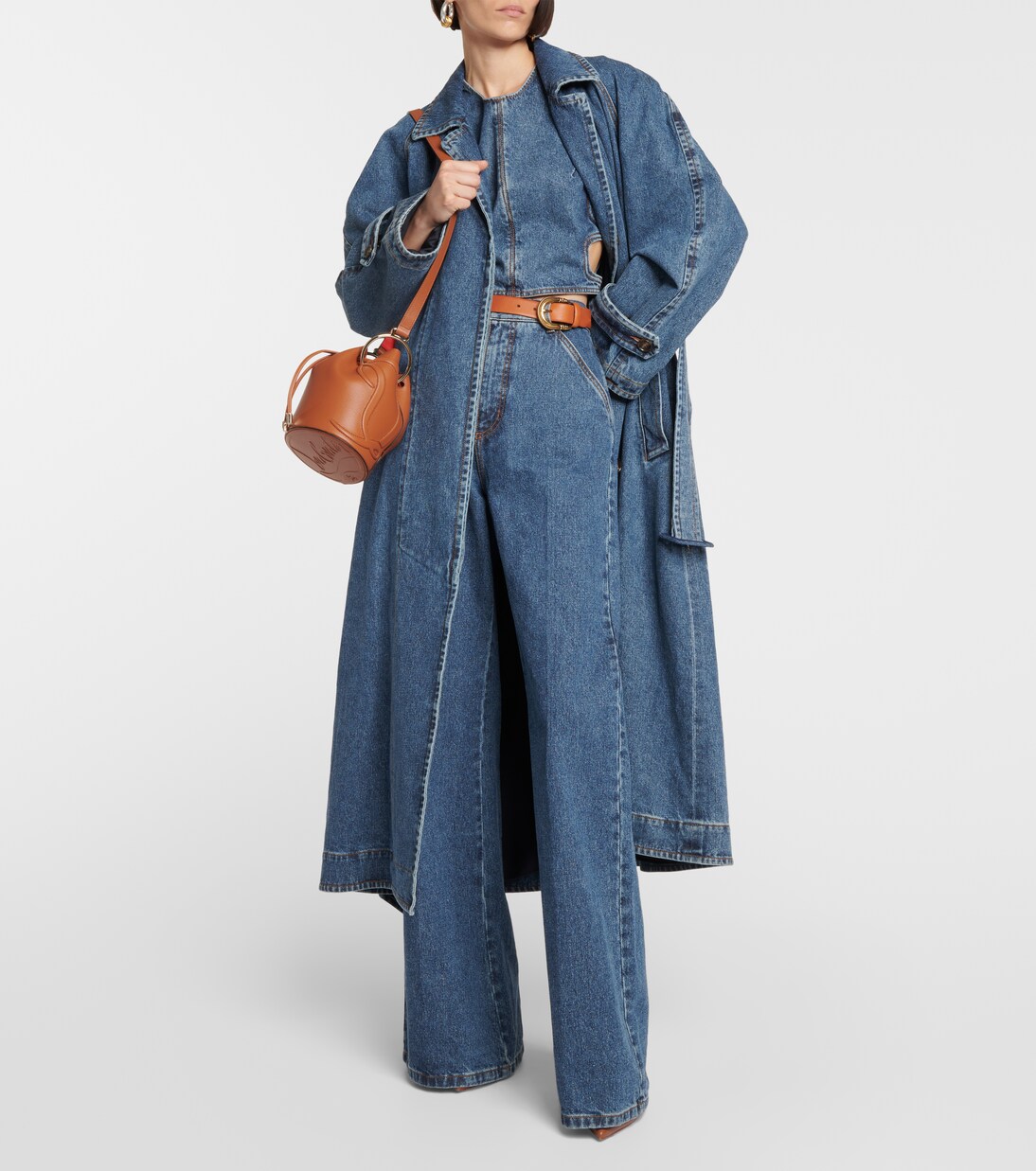 By My Side leather bucket bag | Christian Louboutin