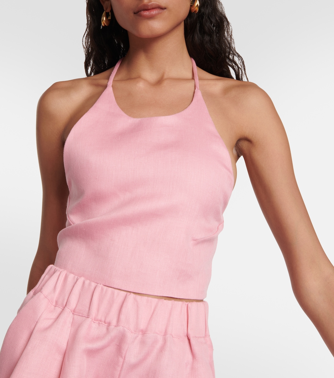 Cropped-Top Marseille aus Leinen | Asceno