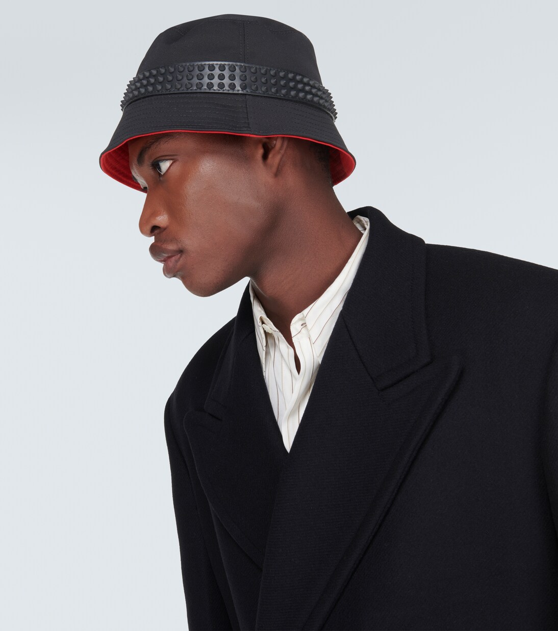 Bobino Spikes canvas bucket hat | Christian Louboutin
