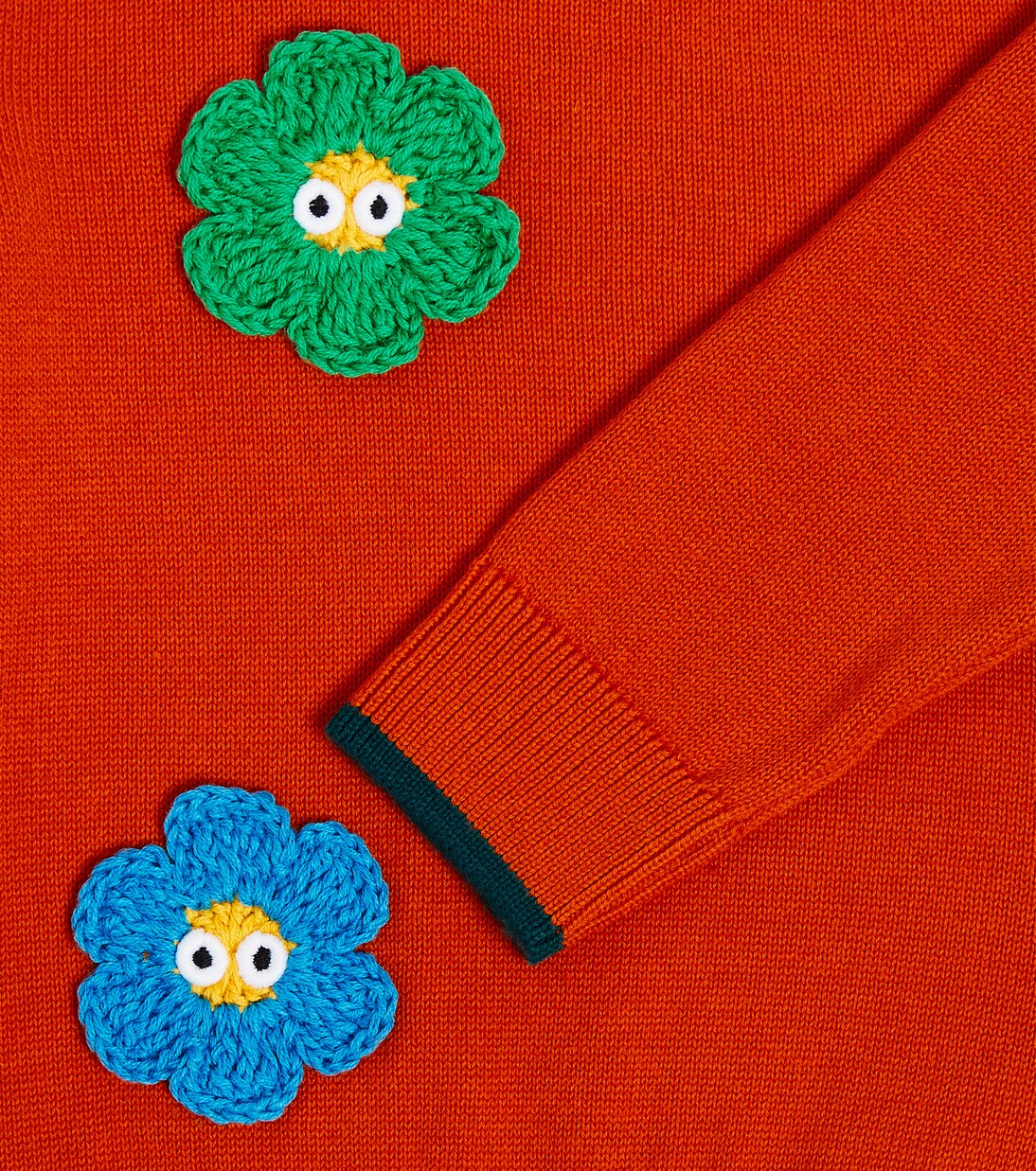 Baby floral-appliqué cotton sweater | Stella McCartney Kids