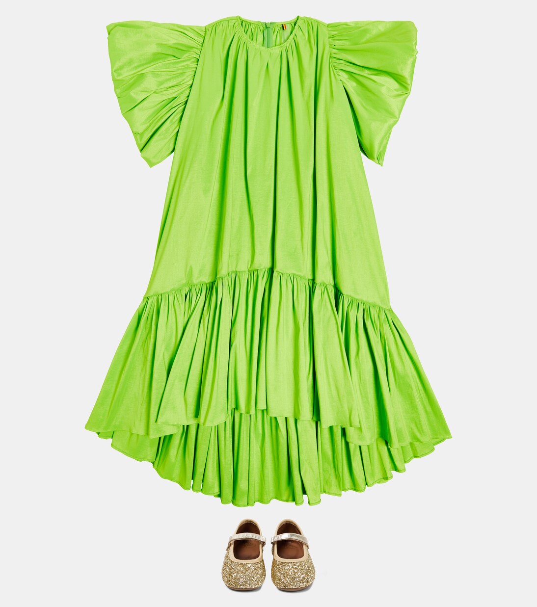 Tafta ruffled dress | Caroline Bosmans