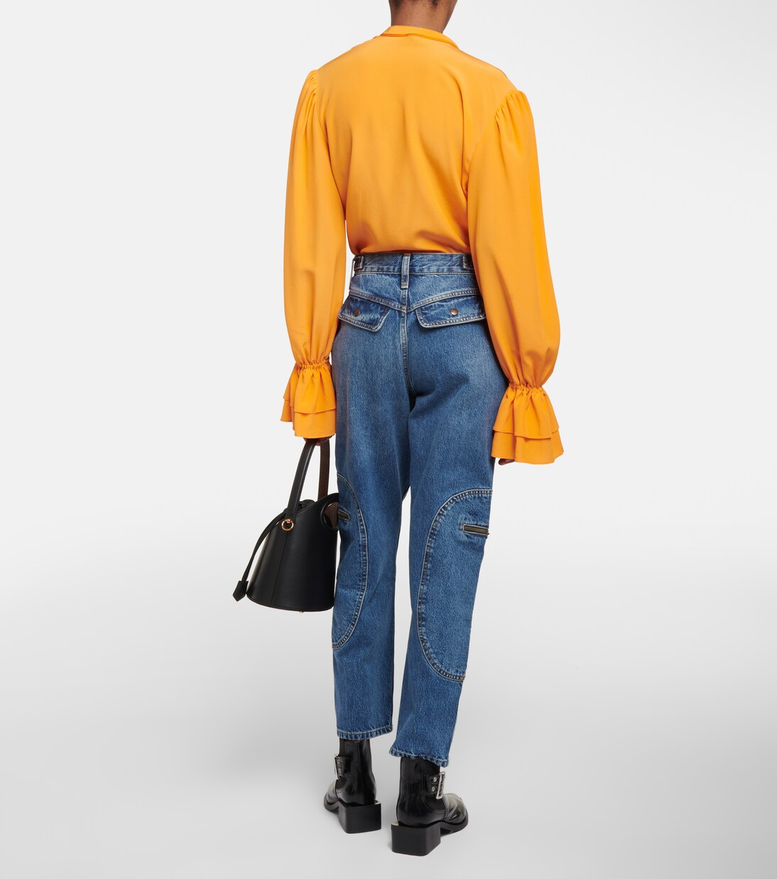 Racer high-rise tapered cargo jeans | Re/Done