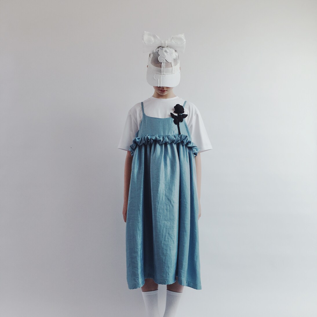 Ruffle-trimmed lamé dress | Caroline Bosmans