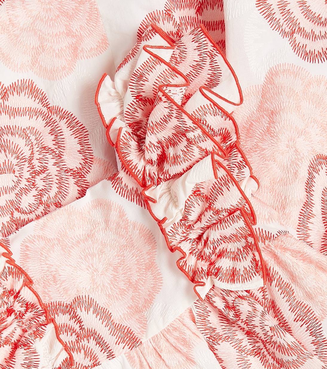 Ruffled floral cotton-blend dress | Tartine et Chocolat