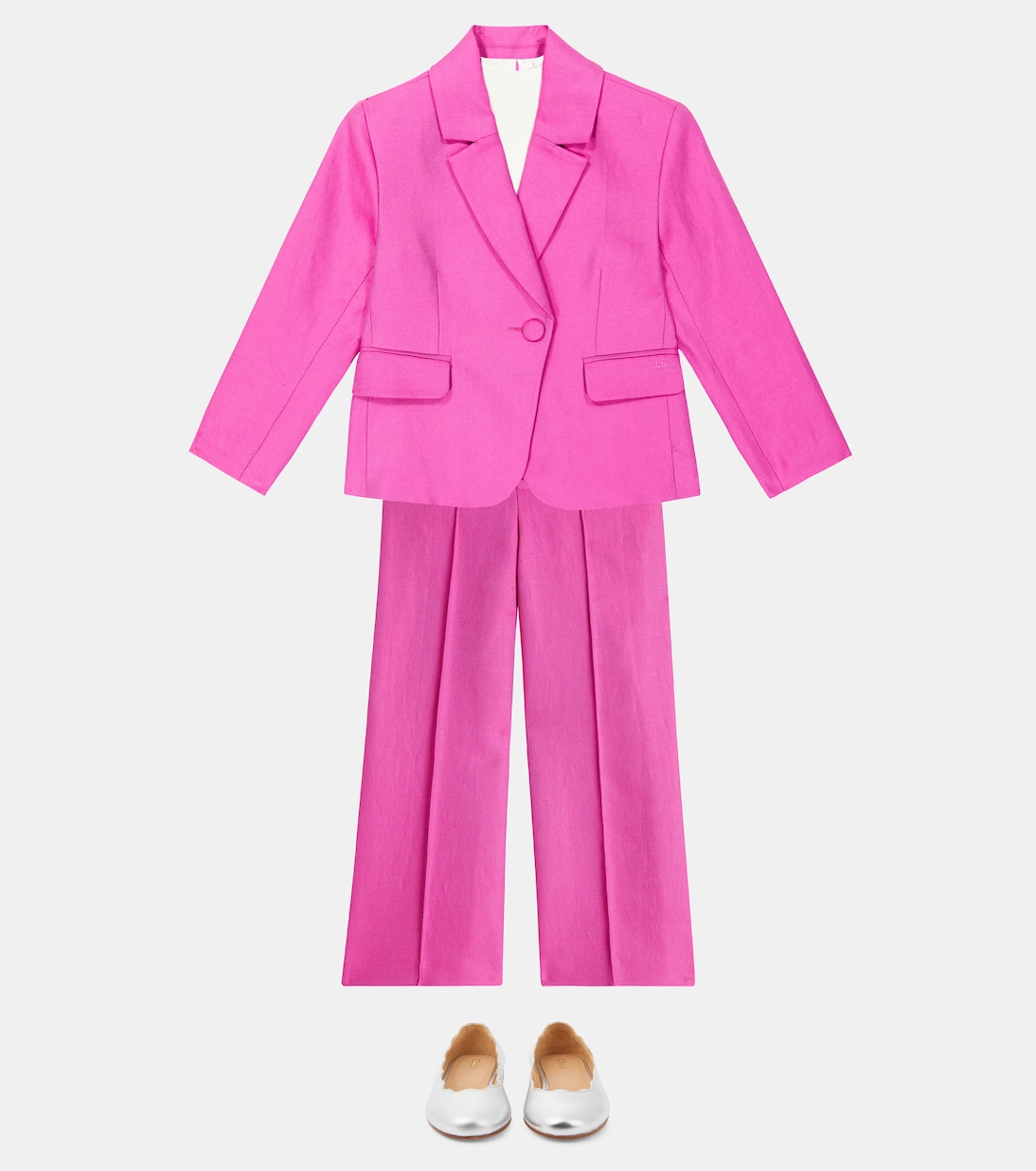 Linen and cotton suit jacket | Chloé Kids