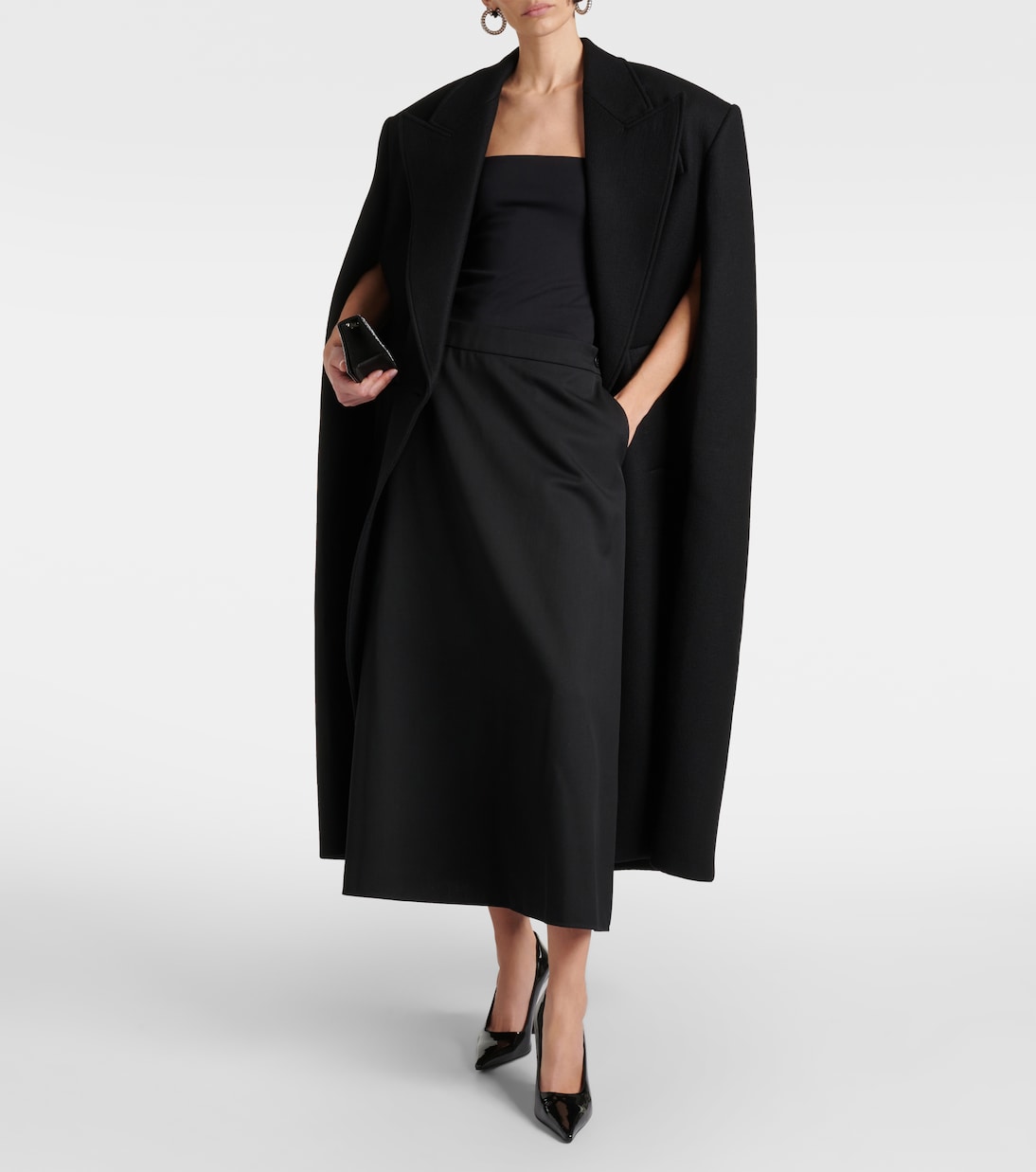 Maxirock aus Schurwolle | Wardrobe.NYC