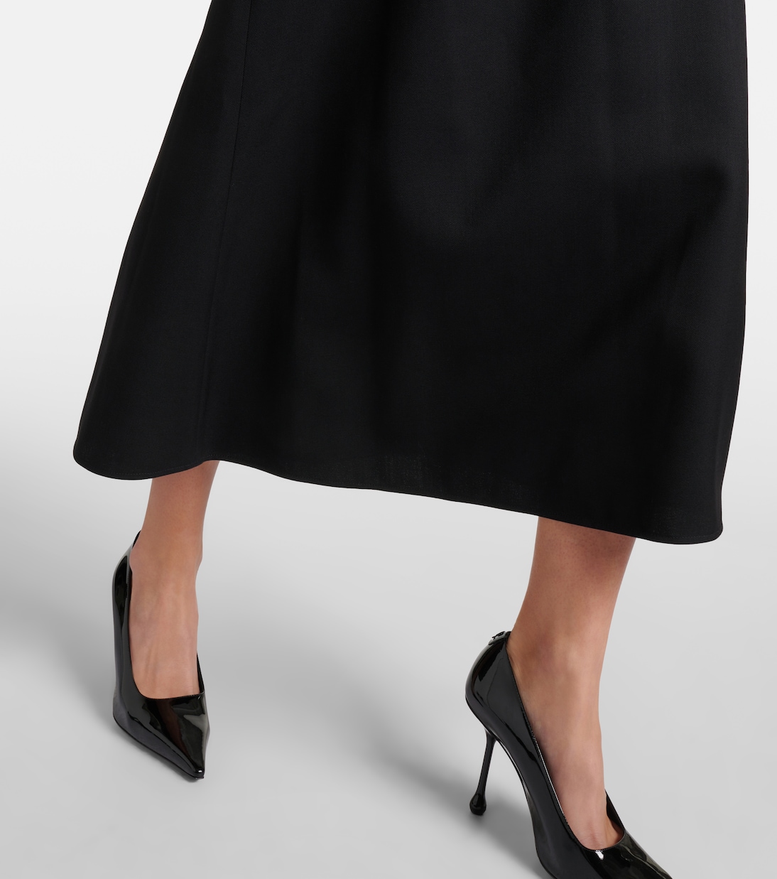 Maxirock aus Schurwolle | Wardrobe.NYC