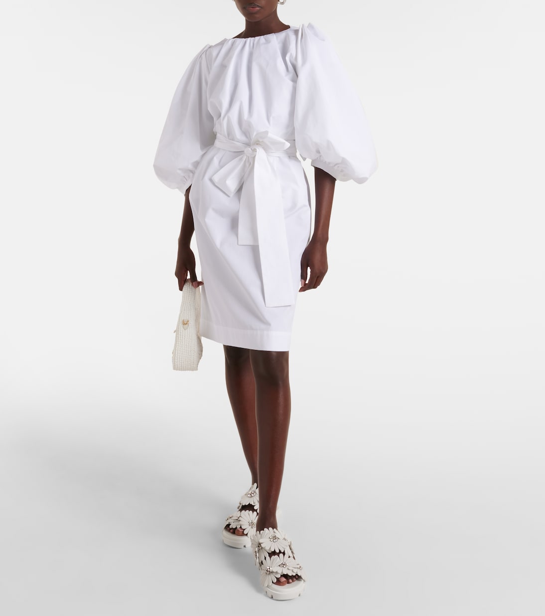 سلايدز من الجلد السويدي والجلد Flora Cool | Christian Louboutin